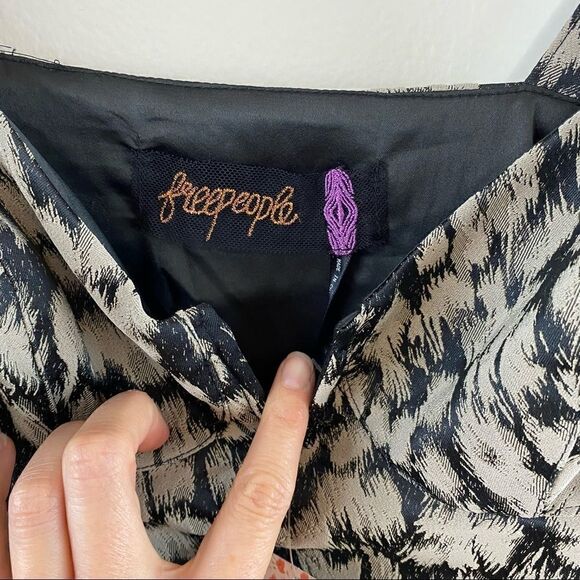 Free People Chrissy Animal Print Mini Dress NWT - Picture 7 of 12